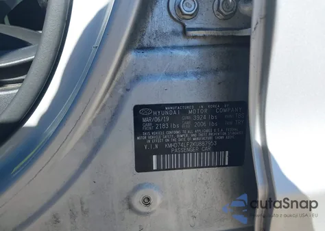 2019 Hyundai Elantra Se from USA, damaged, VIN KMHD74LF2KU887953